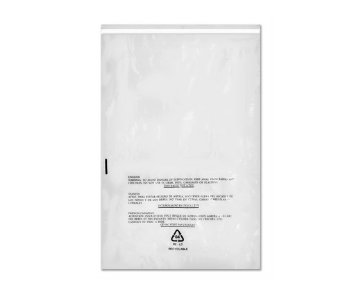 Suffocation Warning Lip-N-Tape Bags