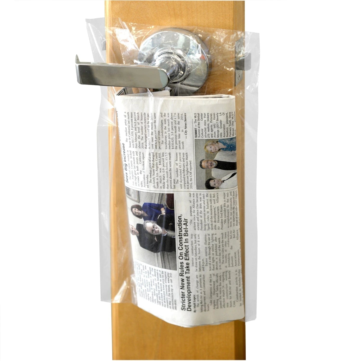5.5" x 15" + 1.5 4.5 Mil High Density Doorknob Bags - 2000/Case