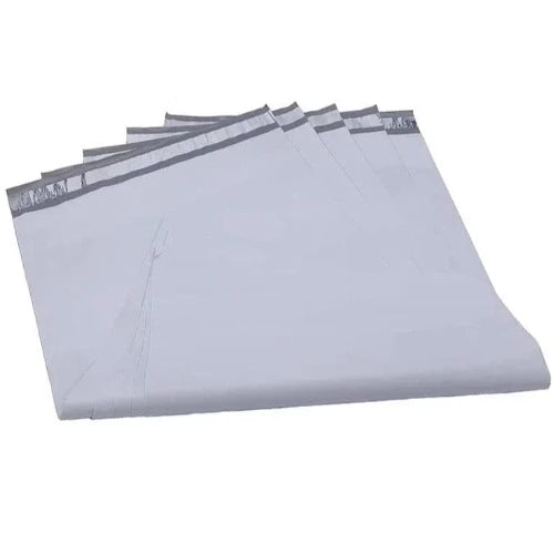 24" x 24" 2.0" Mil White Non-Perforated Poly Mailers #8 - 300/cs