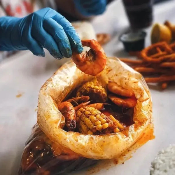 Bag top of seafood