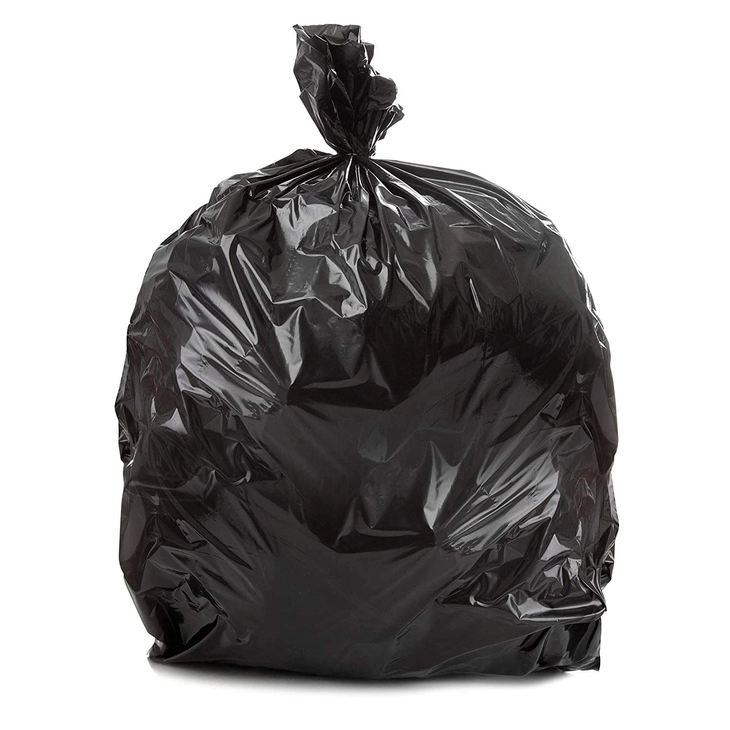 55 Gallons 0.8 Mil Clear Linear Low Density Trash Bags 22x14x58 - 100 Bags /Case