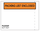 4.5" x 6" Printed "Packing List Enclosed" Envelopes - 1000/CS