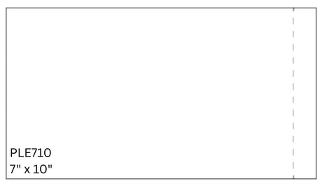 7" x 10" Clear Packing List Envelopes - 1000/CS