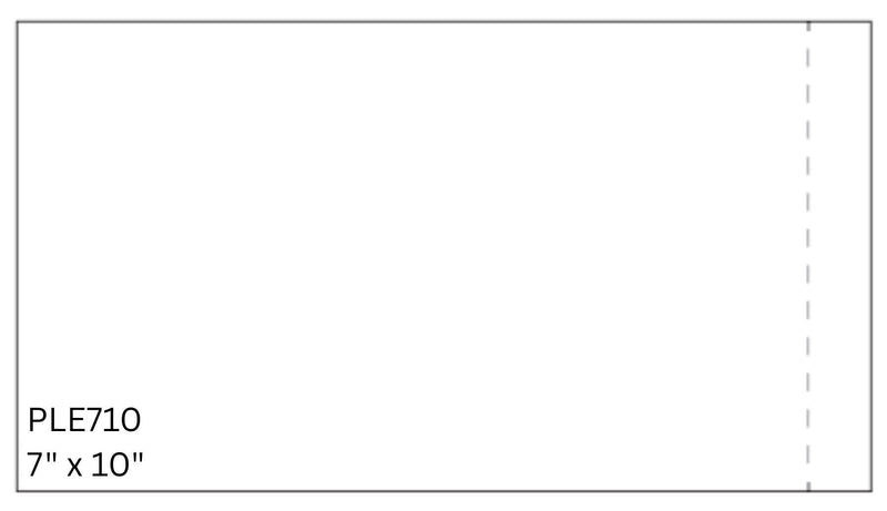 7" x 10" Clear Packing List Envelopes - 1000/CS