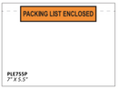 7" x 5.5" Printed "Packing List Enclosed" Envelopes - 1000/CS