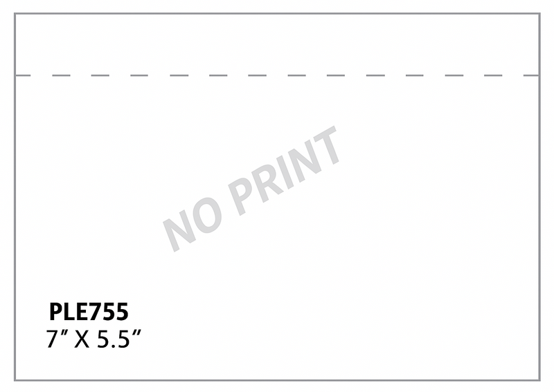 7" x 5.5" Clear Packing List Envelopes - 1000/CS