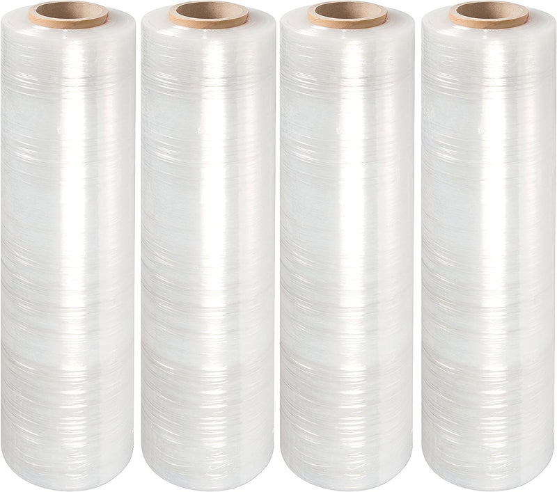 Heavy Duty Stretch Wrap Film - 80 Gauge, 3x1000 Size, 54 Rolls For Shipping & Storage