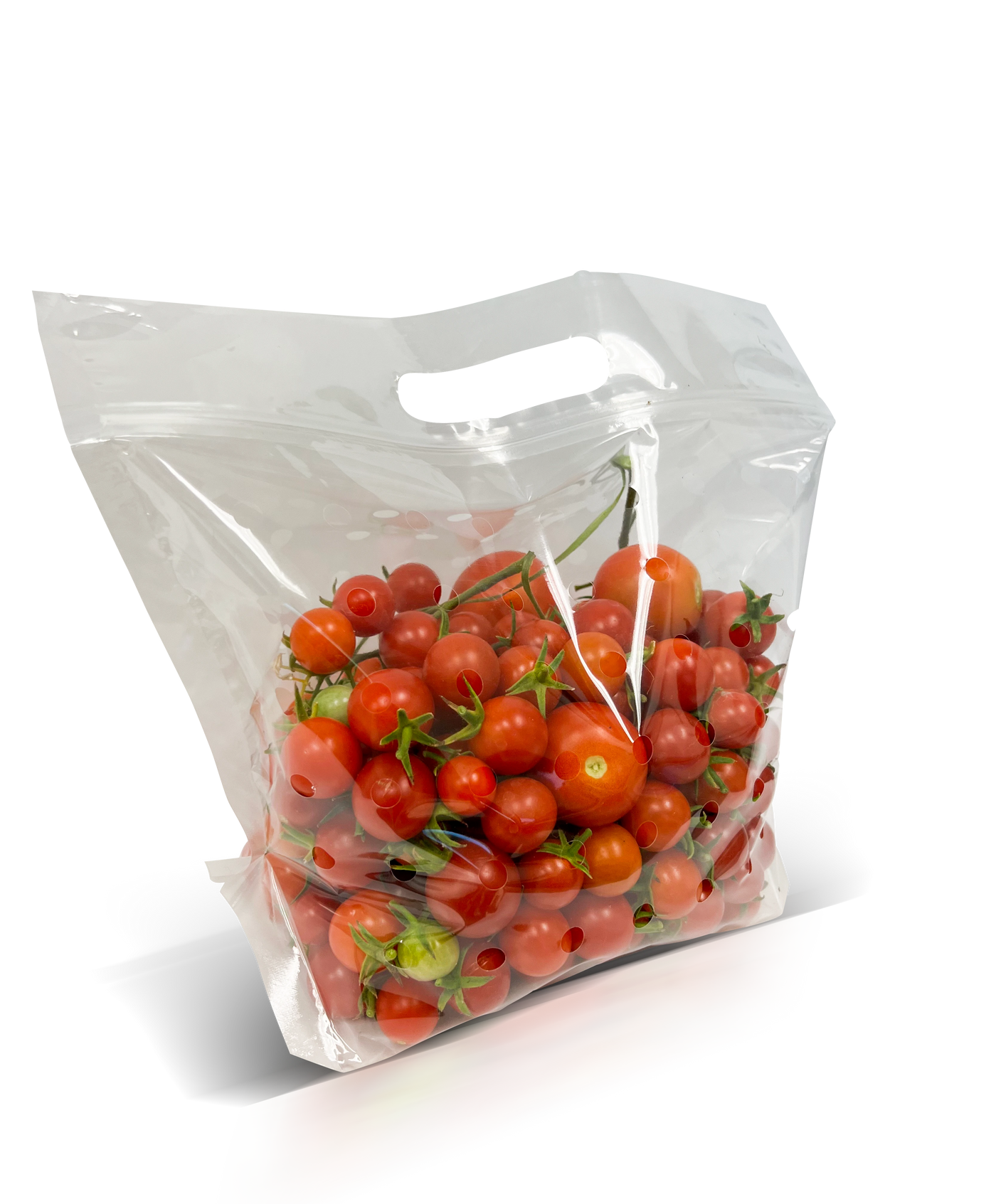 11" x 10" + 4"BG (3 lbs) 2.5 Mil Polypropylene Zipper Closure Vented Produce Pouch - 250/Case