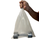 10x15 inch 1 mil lite-r standard lldpe flat bags - 1000/cs