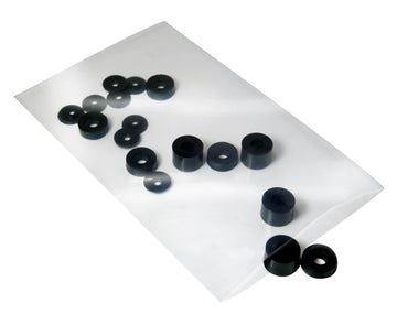 4" x 8" 1.25 Mil Flat Poly Bags - 5,000/Case