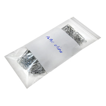 9" x 12" 2 Mil White Block Reclosable Bags - 1,000/Case
