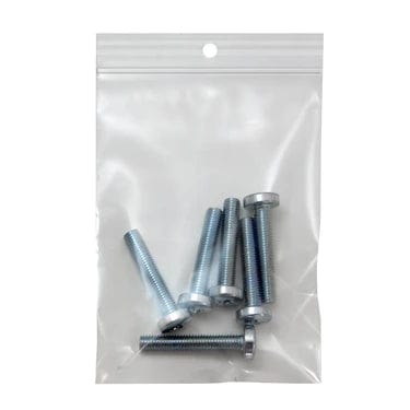 9" x 12" 4 Mil Hang Hole Reclosable Bags - 1000/Case