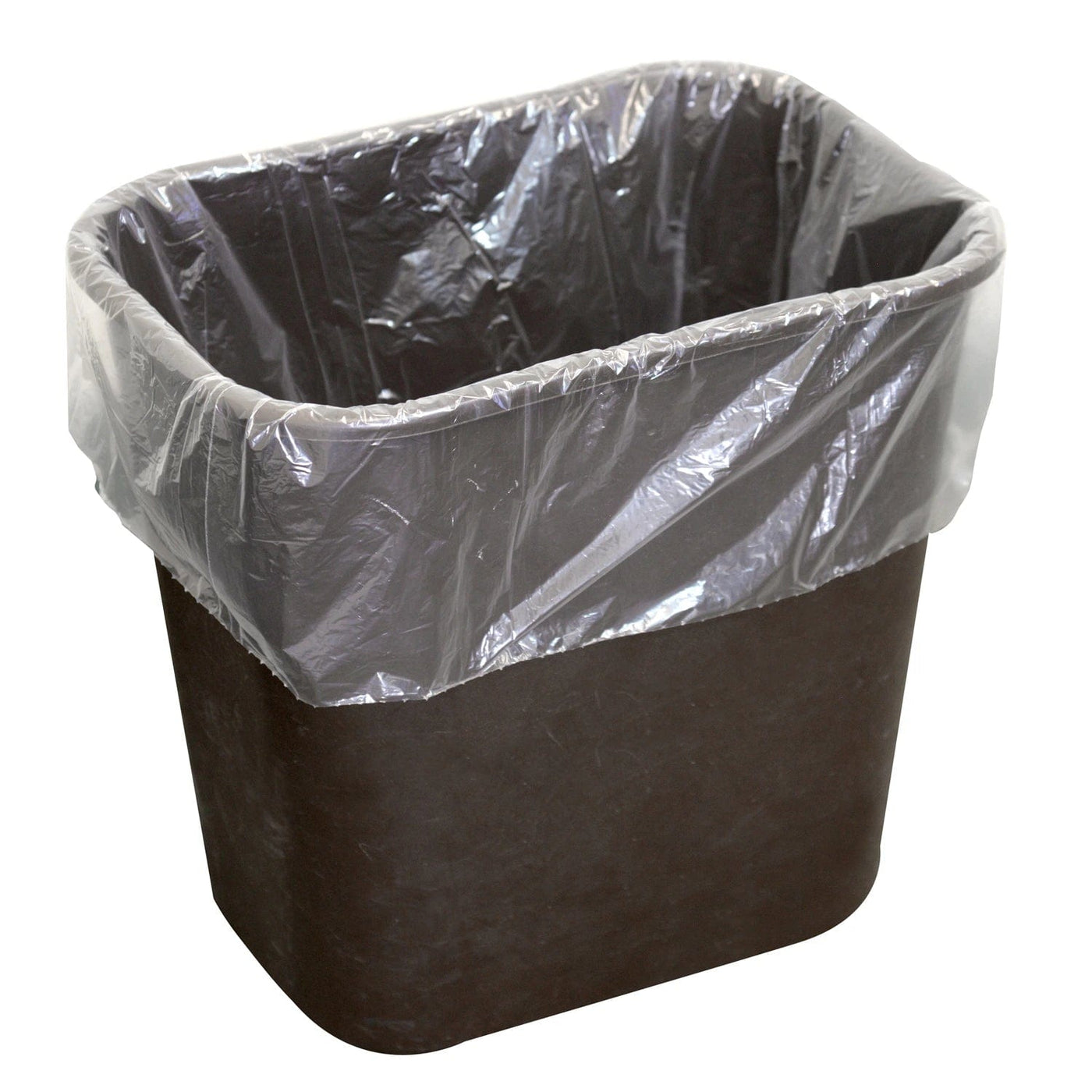 33 Gallons 0.6 Mil Clear Linear Low Density Trash Bags 23" x 10" x 39" - 250 Bags/Case