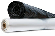 6' x 100' 6 Mil Black Poly Sheeting Tarps - 1 Roll/Case