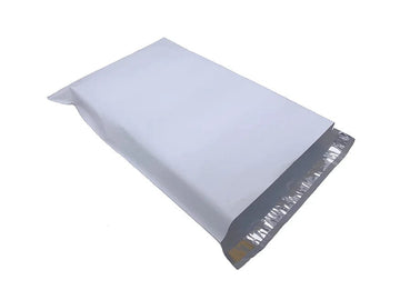 14.5" x 19" 2.0" Mil White Non-Perforated Poly Mailers #6 - 500/cs
